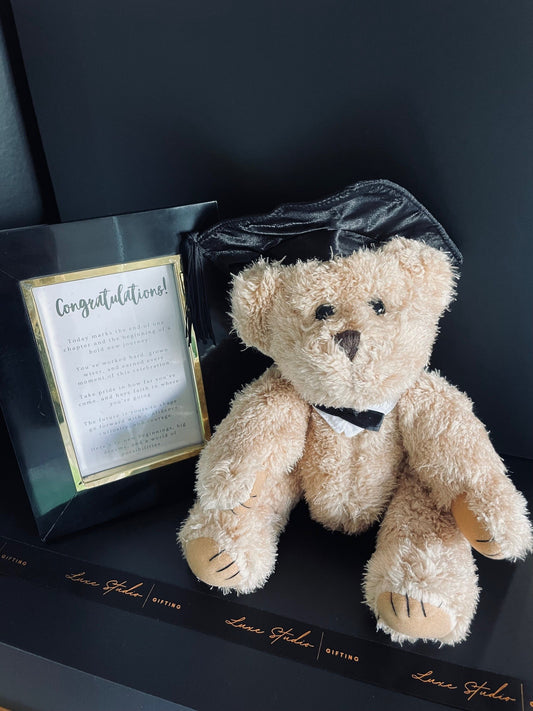 The Graduate's Keepsake - Black and Gold Resin Frame
